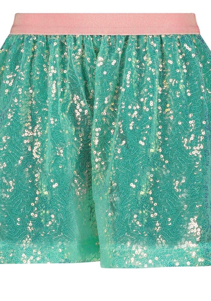 Jubel Pailetten rok - Rolling into Spring Groen