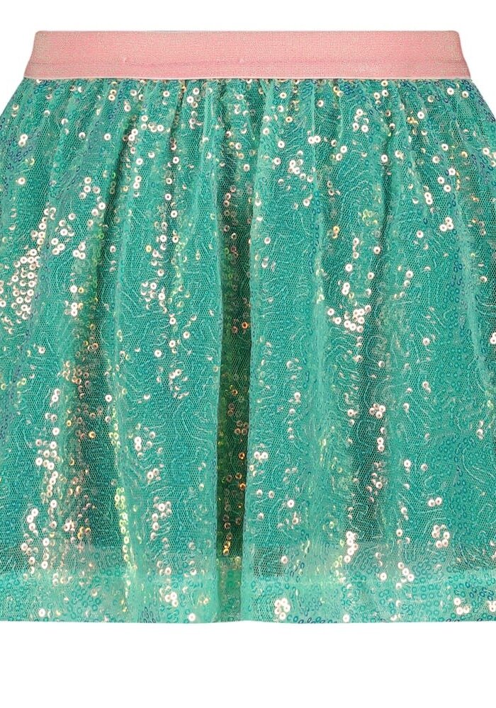 Jubel Pailetten rok - Rolling into Spring Groen