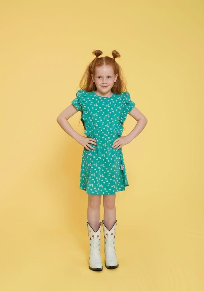 Jubel Jurk AOP - Rolling into Spring Groen