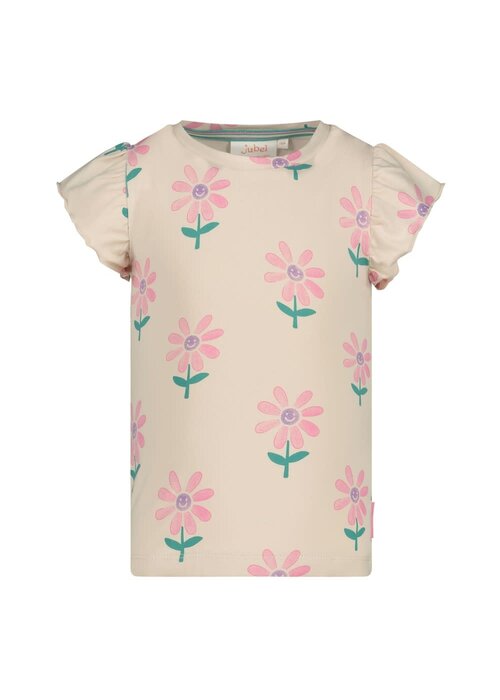 Jubel Jubel T-shirt AOP - Rolling into Spring Offwhite