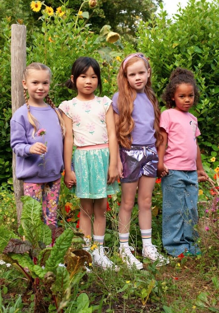 Jubel T-shirt AOP - Rolling into Spring Offwhite