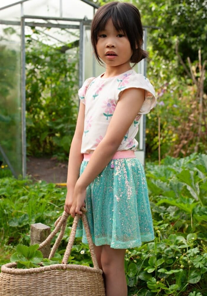 Jubel T-shirt AOP - Rolling into Spring Offwhite