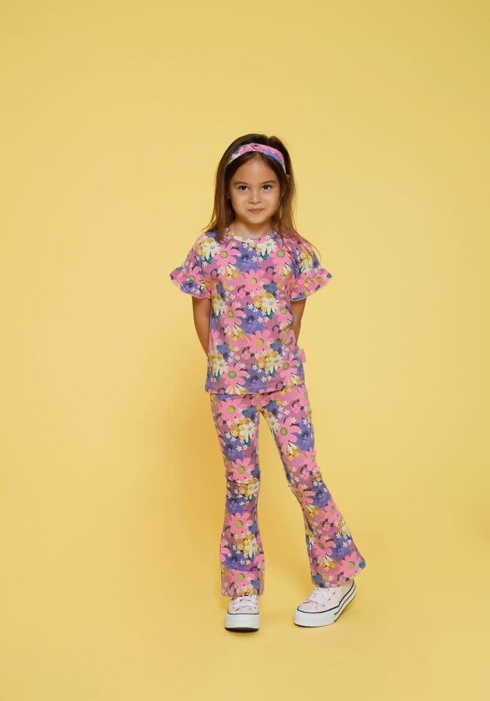 Jubel T-shirt AOP - Rolling into Spring Roze