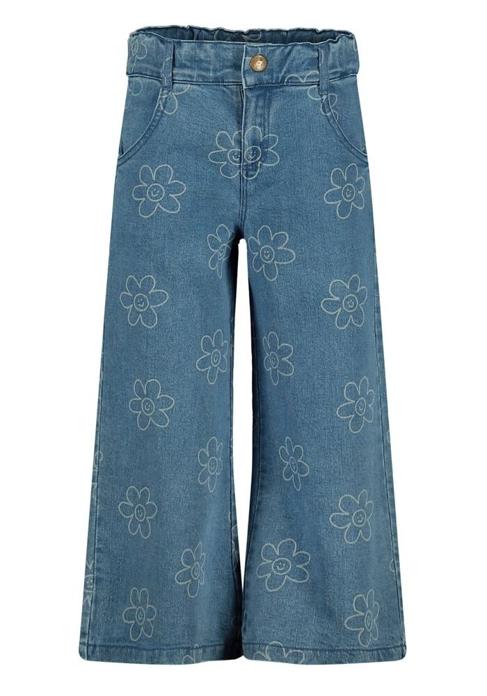 Jubel Jeans wide leg AOP - Rolling into Spring L.blauw denim