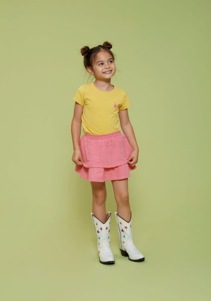 Jubel Rok mousseline - Salsa Sunset Roze