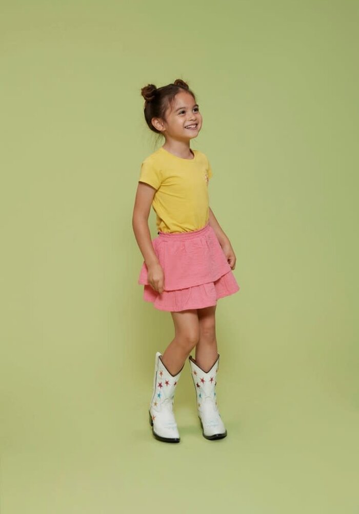 Jubel Rok mousseline - Salsa Sunset Roze