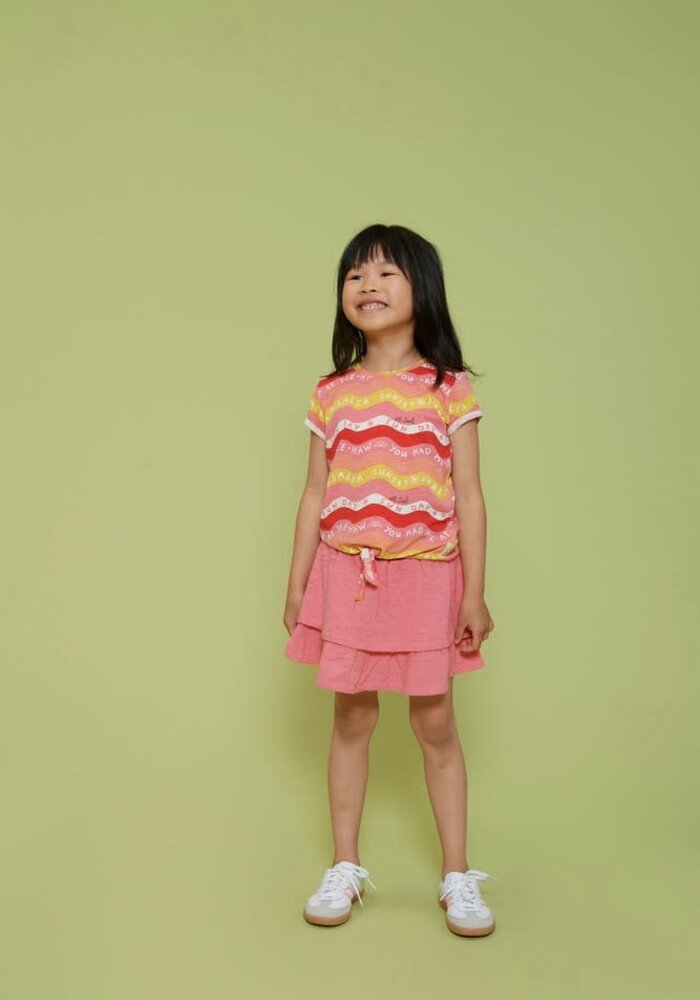 Jubel Rok mousseline - Salsa Sunset Roze