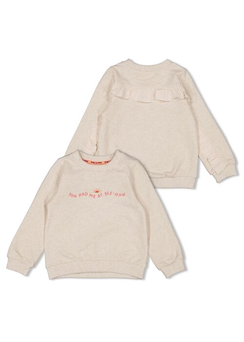 Jubel Jubel Sweater - Salsa Sunset Offwhite melange