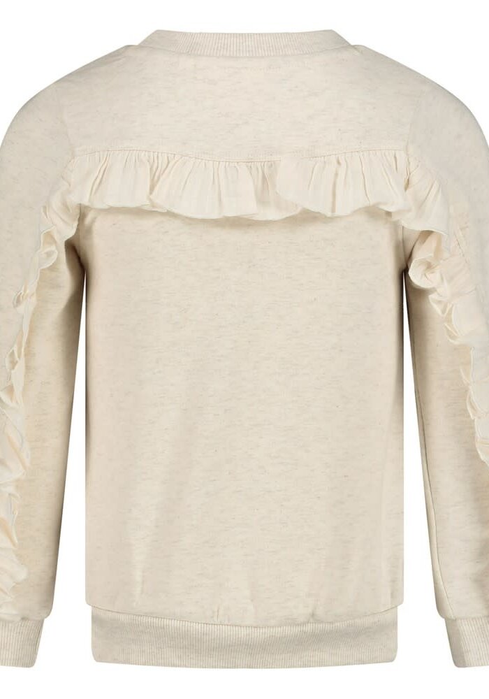 Jubel Sweater - Salsa Sunset Offwhite melange