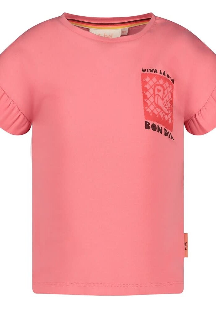Jubel T-shirt met backprint - Salsa Sunset Roze