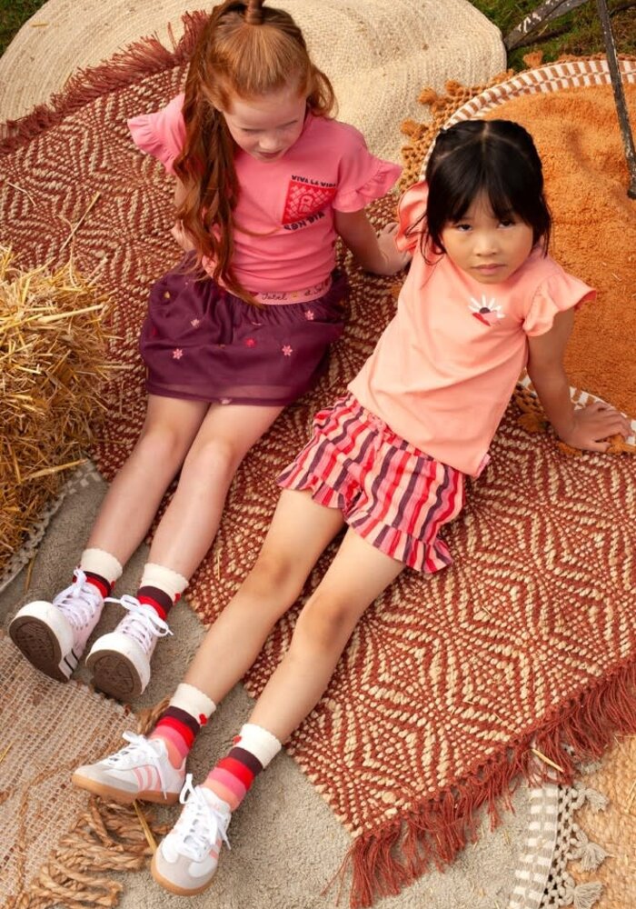 Jubel T-shirt met backprint - Salsa Sunset Roze