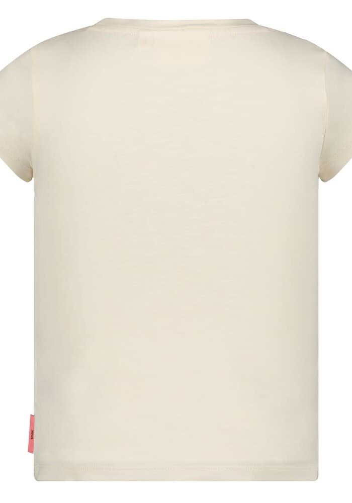 Jubel T-shirt met crochet zakje - Salsa Sunset Offwhite