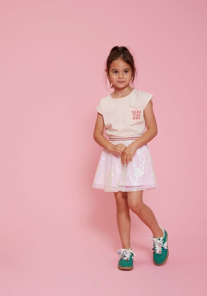 Jubel Pailetten rok - Lazy Lagoon l.Roze