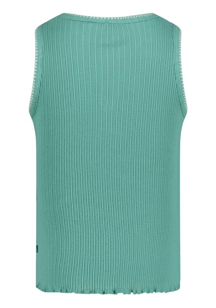 Jubel Singlet pointelle rib - Lazy Lagoon Jade Groen