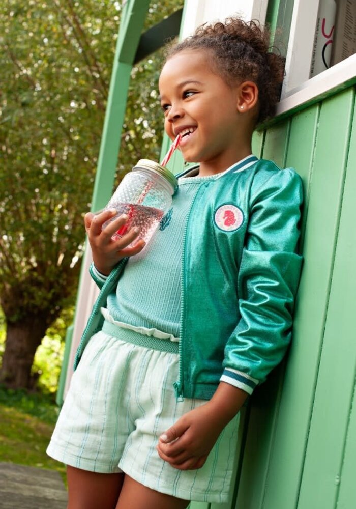 Jubel Singlet pointelle rib - Lazy Lagoon Jade Groen