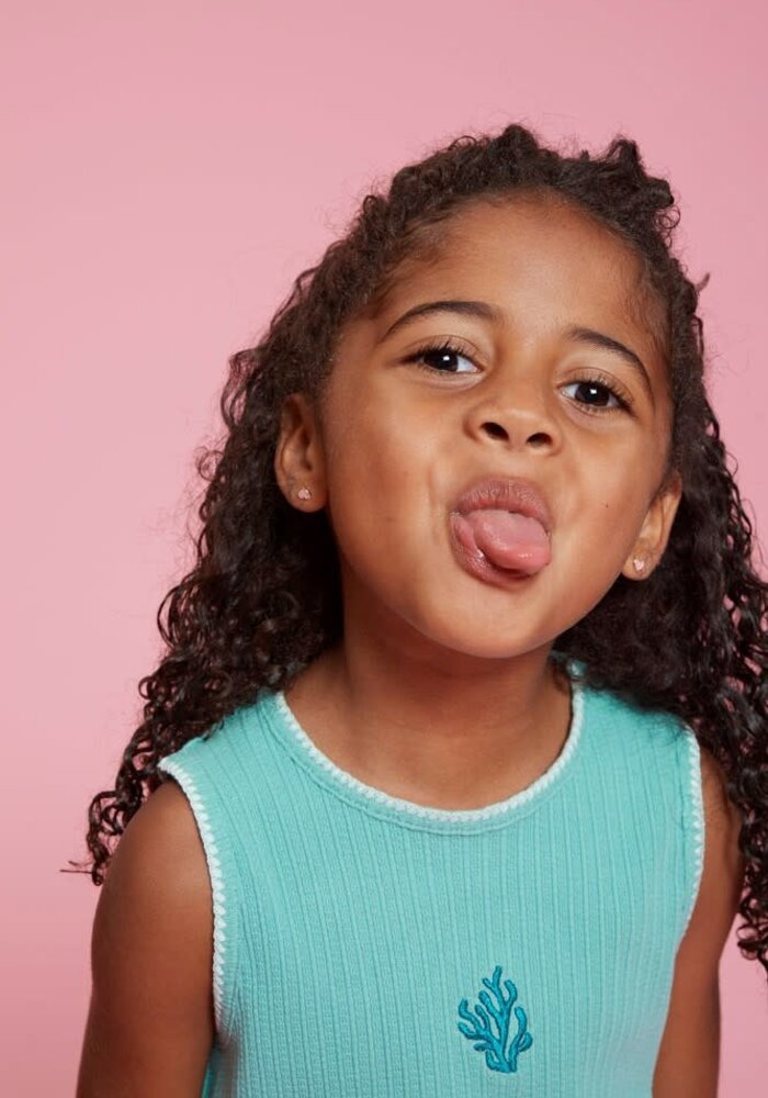 Jubel Singlet pointelle rib - Lazy Lagoon Jade Groen