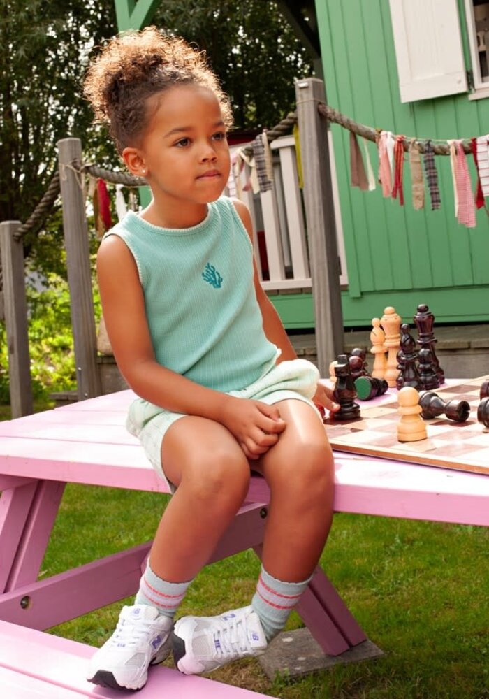 Jubel Singlet pointelle rib - Lazy Lagoon Jade Groen