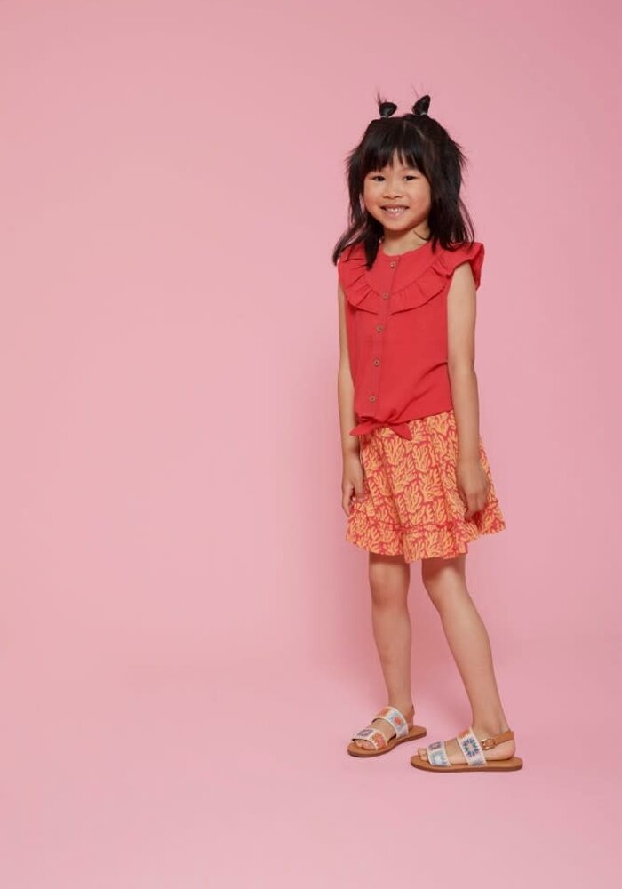 Jubel Blouse - Lazy Lagoon Fuchsia