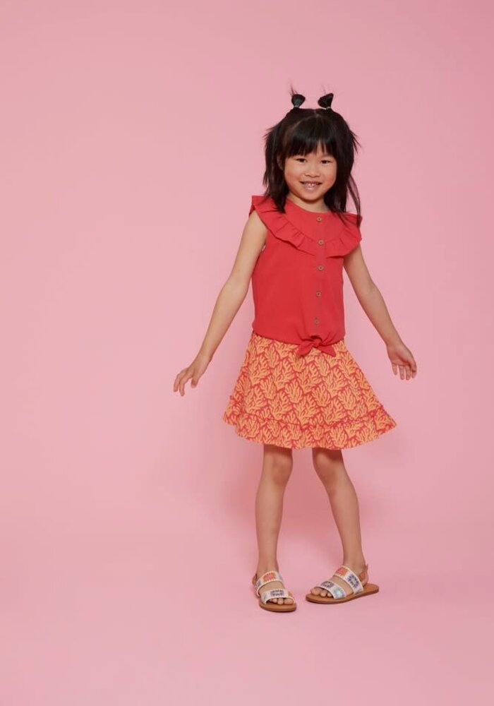 Jubel Blouse - Lazy Lagoon Fuchsia