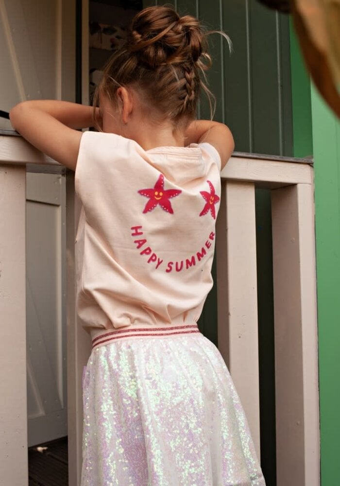 Jubel Pailetten rok - Lazy Lagoon l.Roze