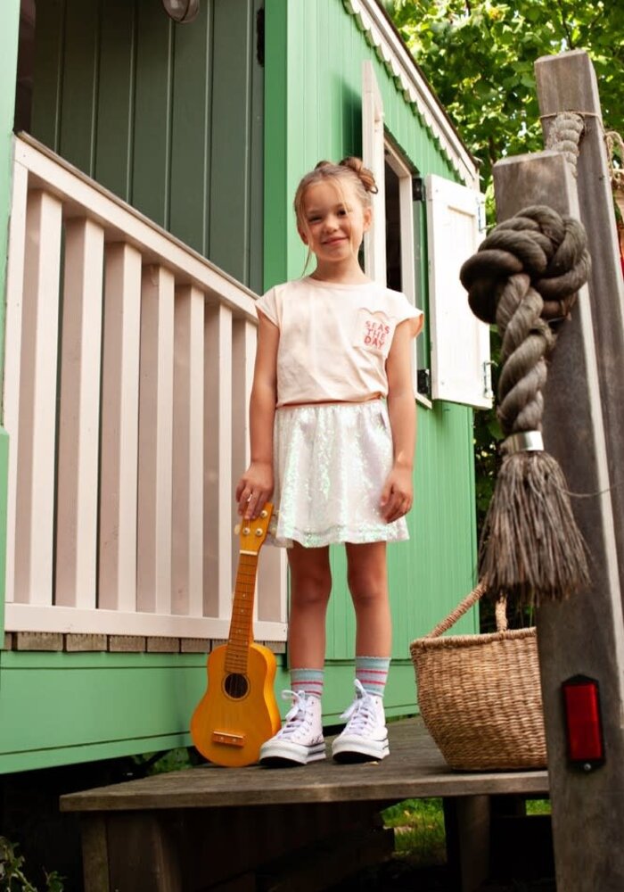 Jubel Pailetten rok - Lazy Lagoon l.Roze