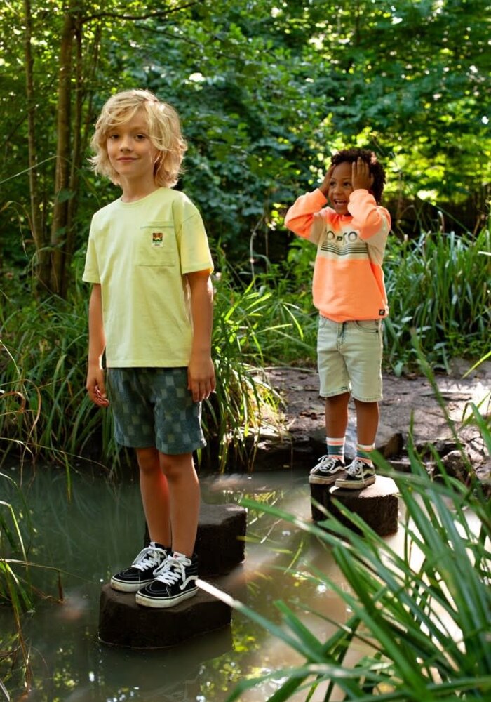 Sturdy Short ruit badstof - Lagoon Legends Petrol