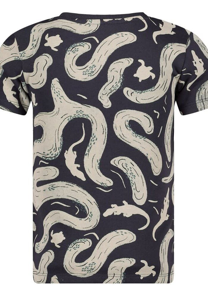 Sturdy T-shirt AOP - Lagoon Legends Indigo