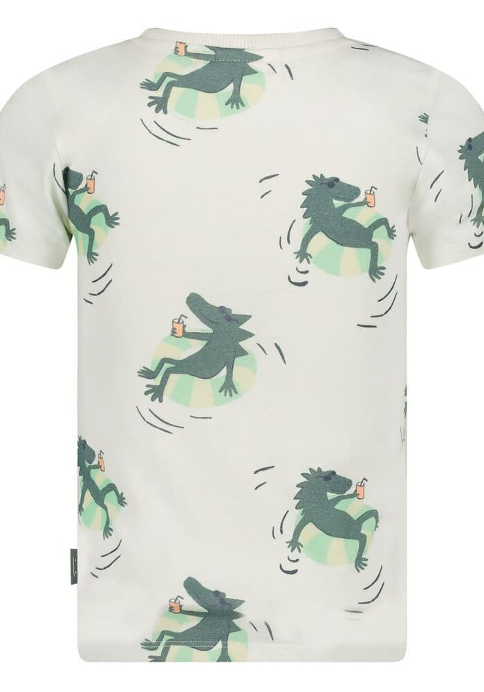 Sturdy T-shirt AOP - Lagoon Legends Wit