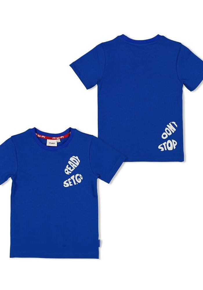 Sturdy T-shirt - Run the Day Kobalt