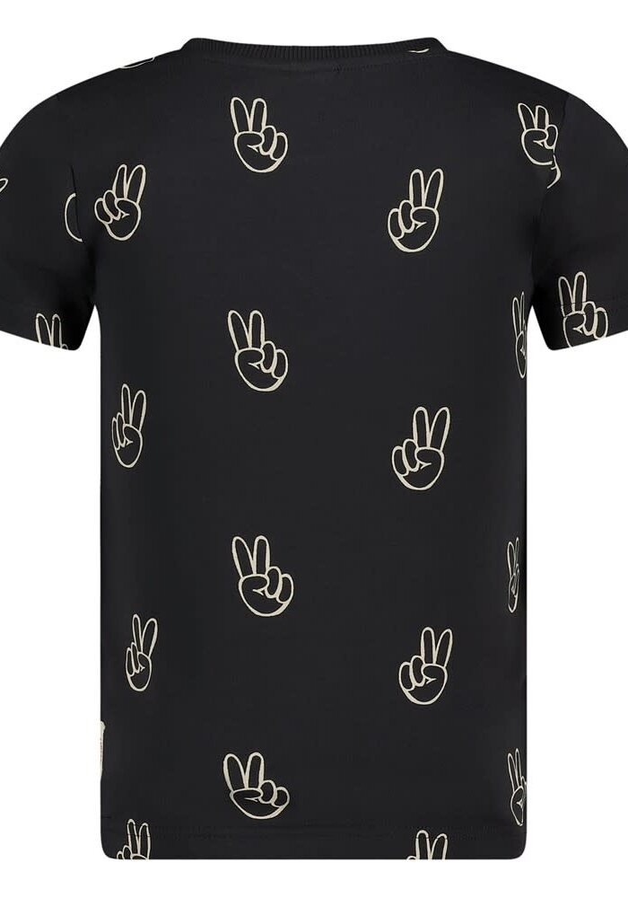 Sturdy T-shirt AOP - Run the Day Antraciet