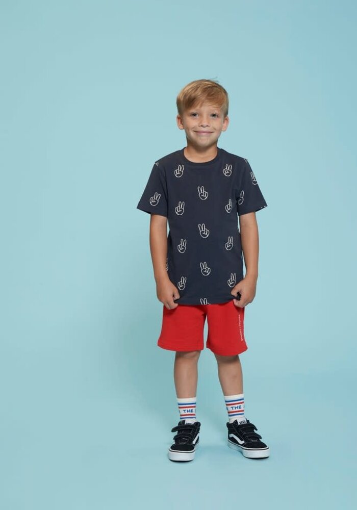 Sturdy T-shirt AOP - Run the Day Antraciet