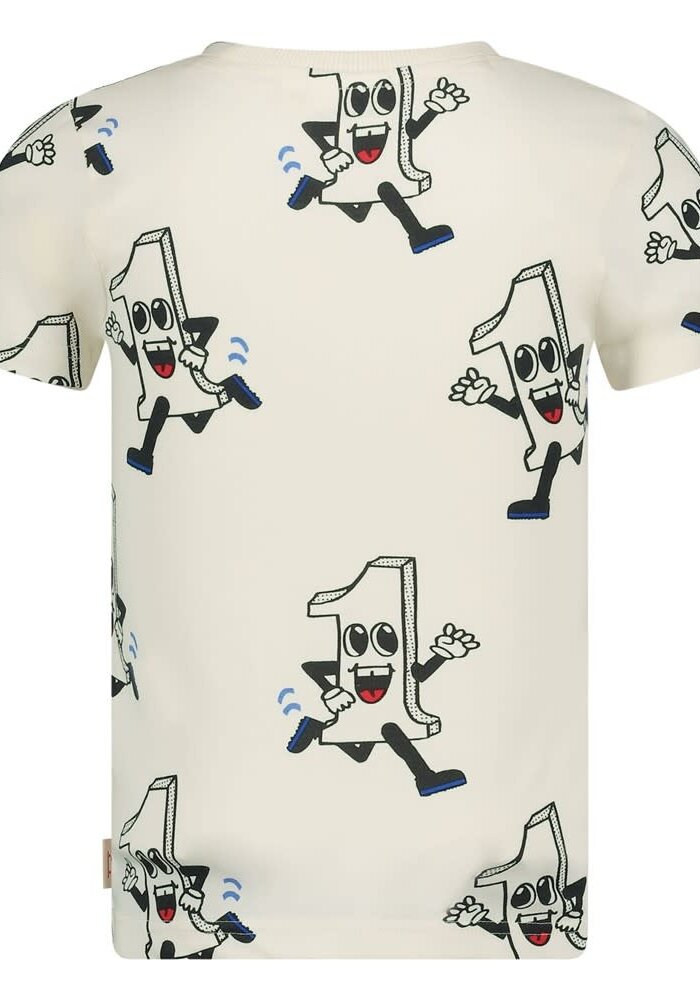 Sturdy T-shirt AOP - Run the Day Offwhite