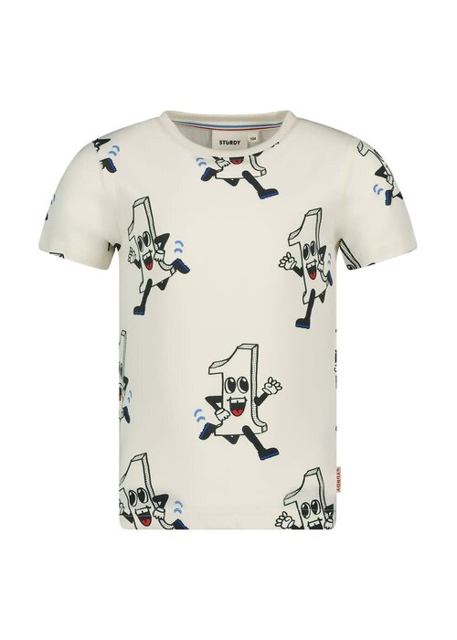 Sturdy Sturdy T-shirt AOP - Run the Day Offwhite