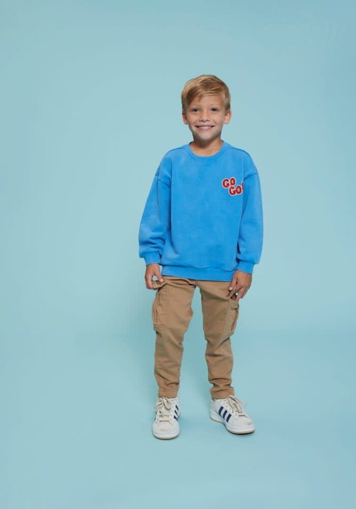 Sturdy Sweater oversized - Run the Day Blauw