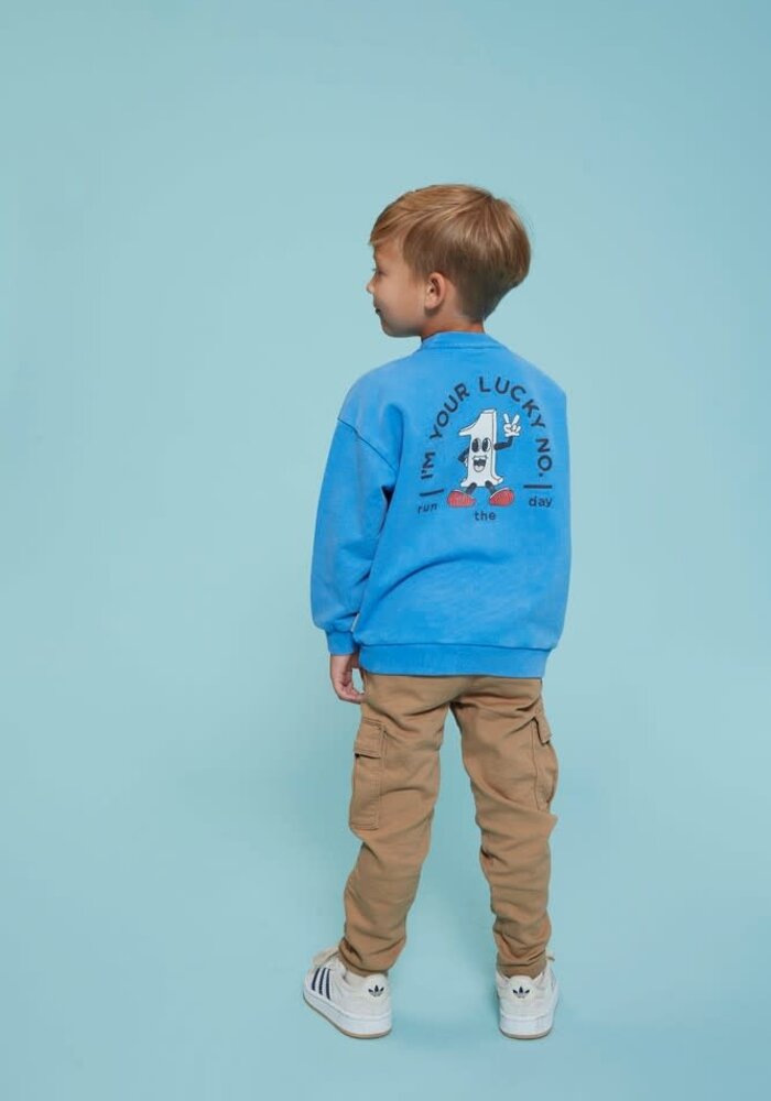 Sturdy Sweater oversized - Run the Day Blauw