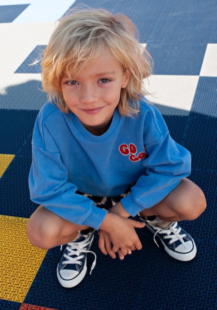 Sturdy Sweater oversized - Run the Day Blauw