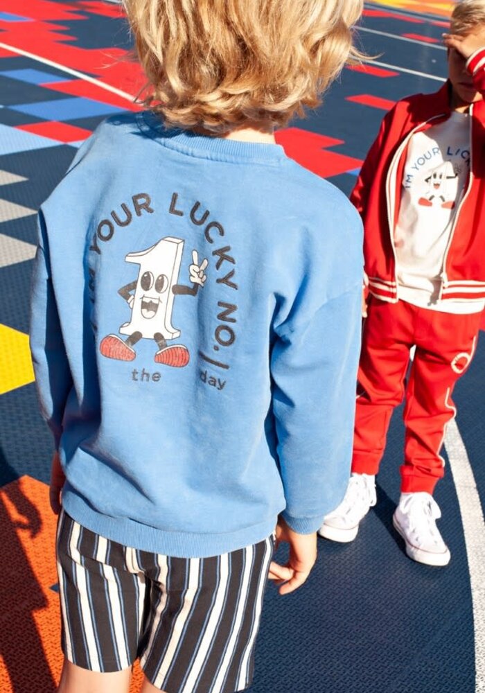 Sturdy Sweater oversized - Run the Day Blauw