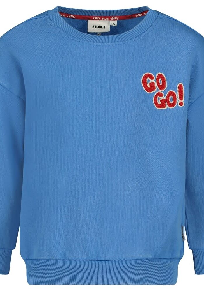 Sturdy Sweater oversized - Run the Day Blauw