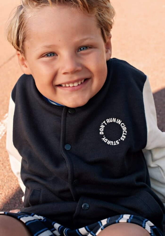 Sturdy Sweatvest - Run the Day Antraciet