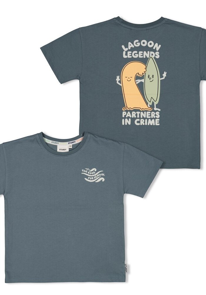 Sturdy T-shirt oversized - Lagoon Legends Petrol