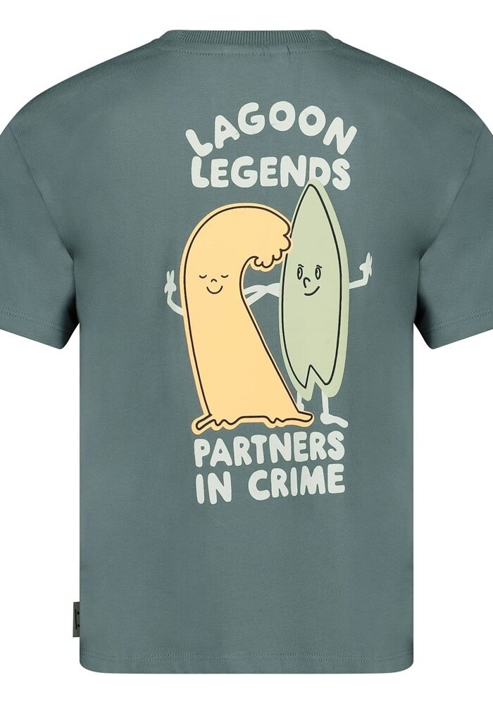 Sturdy T-shirt oversized - Lagoon Legends Petrol