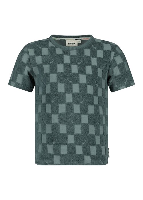 Sturdy Sturdy T-shirt ruit badstof - Lagoon Legends Petrol