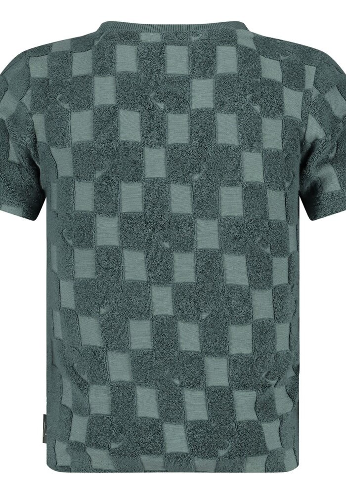 Sturdy T-shirt ruit badstof - Lagoon Legends Petrol