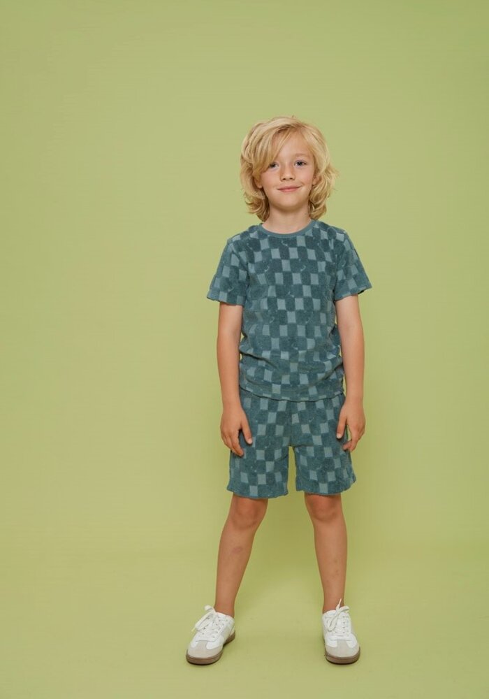 Sturdy T-shirt ruit badstof - Lagoon Legends Petrol