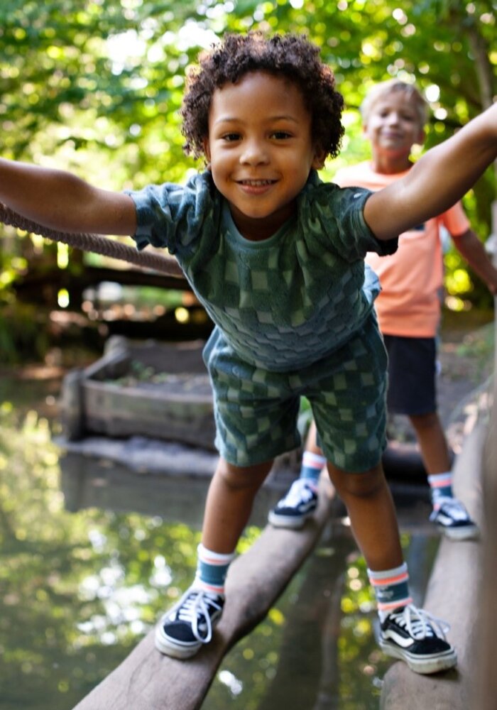 Sturdy T-shirt ruit badstof - Lagoon Legends Petrol
