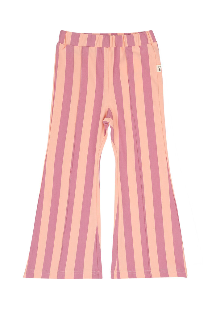 House of Jamie Flared Pants Violet Bellini Stripes
