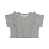 House of Jamie Relaxed Ruffled Tee Grey Melange (Sweat)