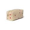 Studio Noos Ecru Hearts Teddy Pouch
