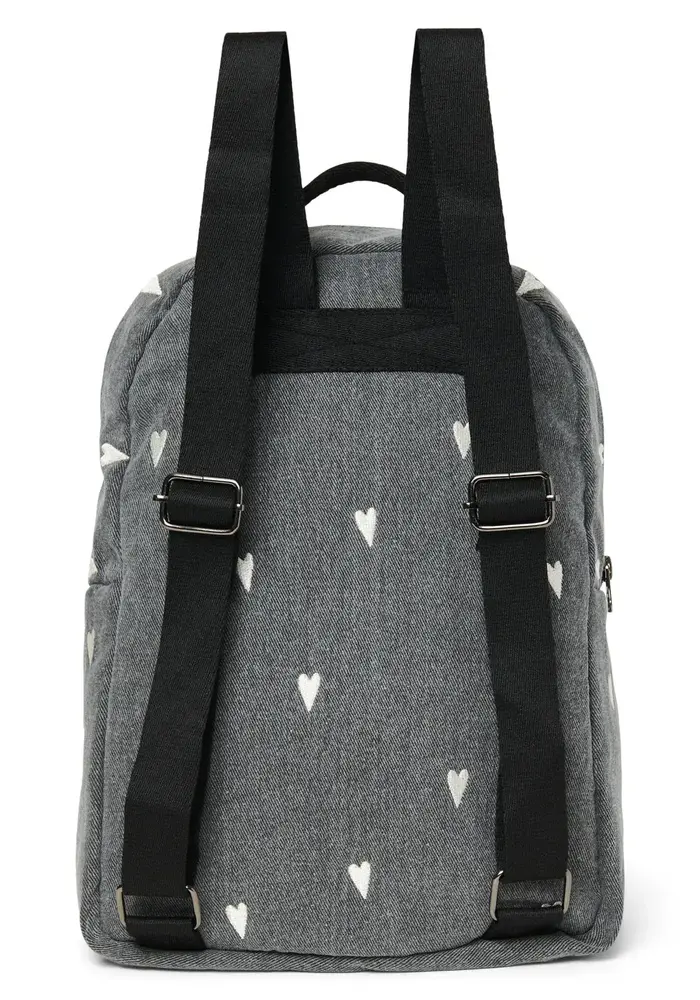 Studio Noos Grijze Denim Hearts Midi Rugzak