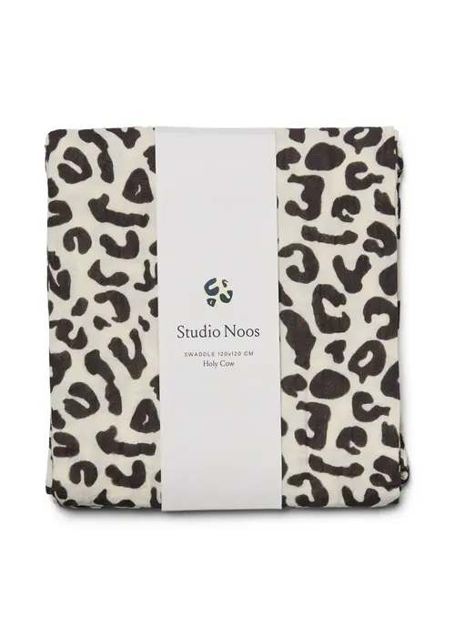 Studio Noos Studio Noos hydrofiele doek – Holy Cow 120 x 120 cm